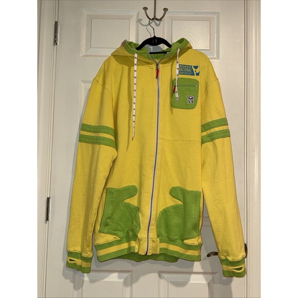 MENS XL Green & Yellow Hoodie USASA Snowboard Championships App Series - Picture 1 of 10